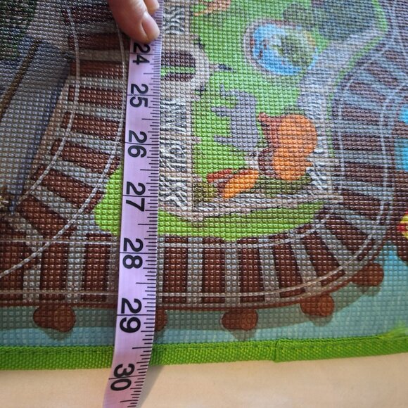 Thomas & Friends Playmat 30x24 Train Tracks Durable Material Zoo Farm Hospital - Picture 5 of 9